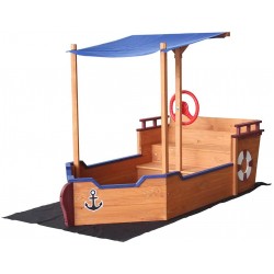 Corabia Piratilor  Sandboat cu lada de nisip - Loc de joaca copii pentru gradina